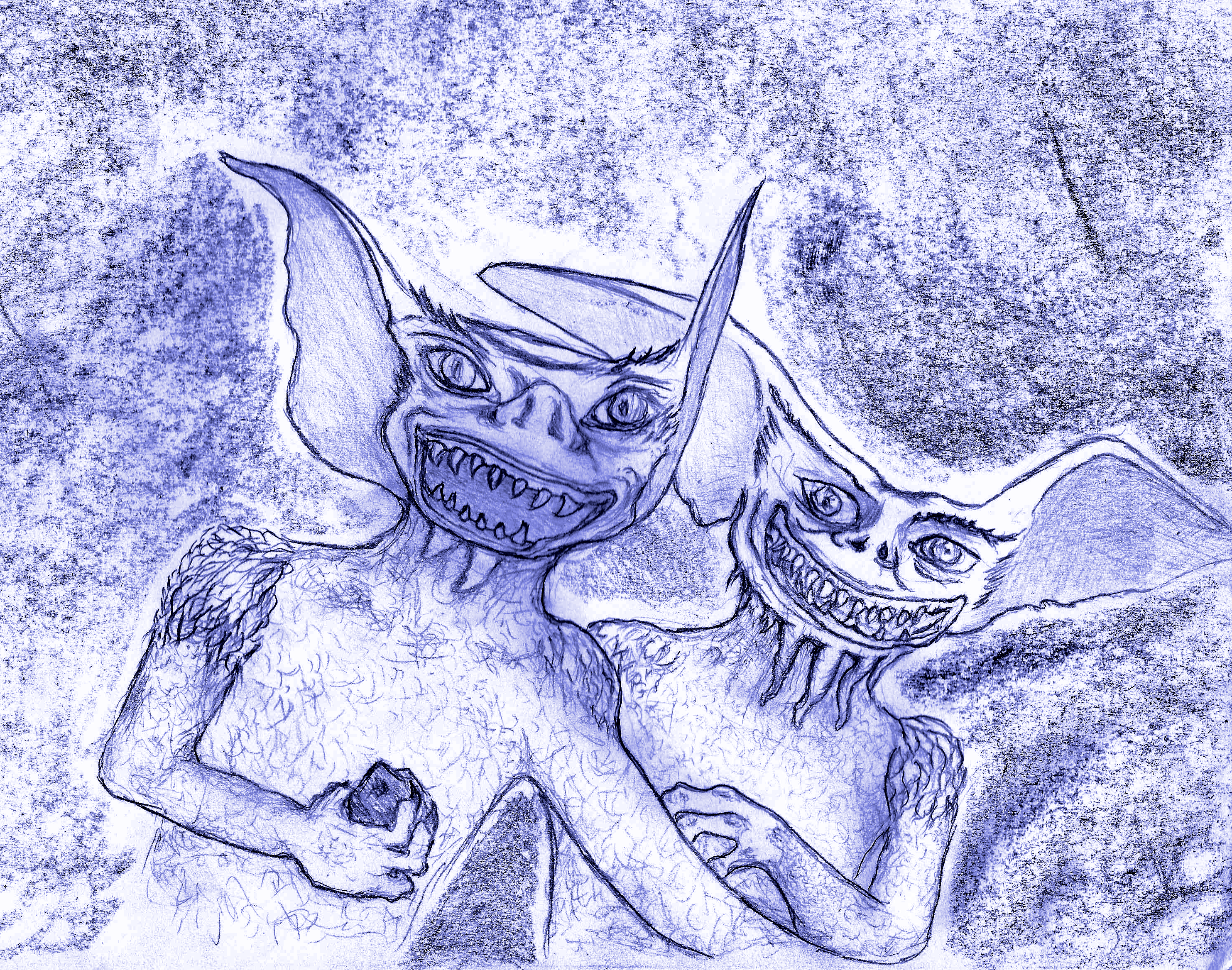A group of goblins, every action they take seems to be bathed in cruel intentions.